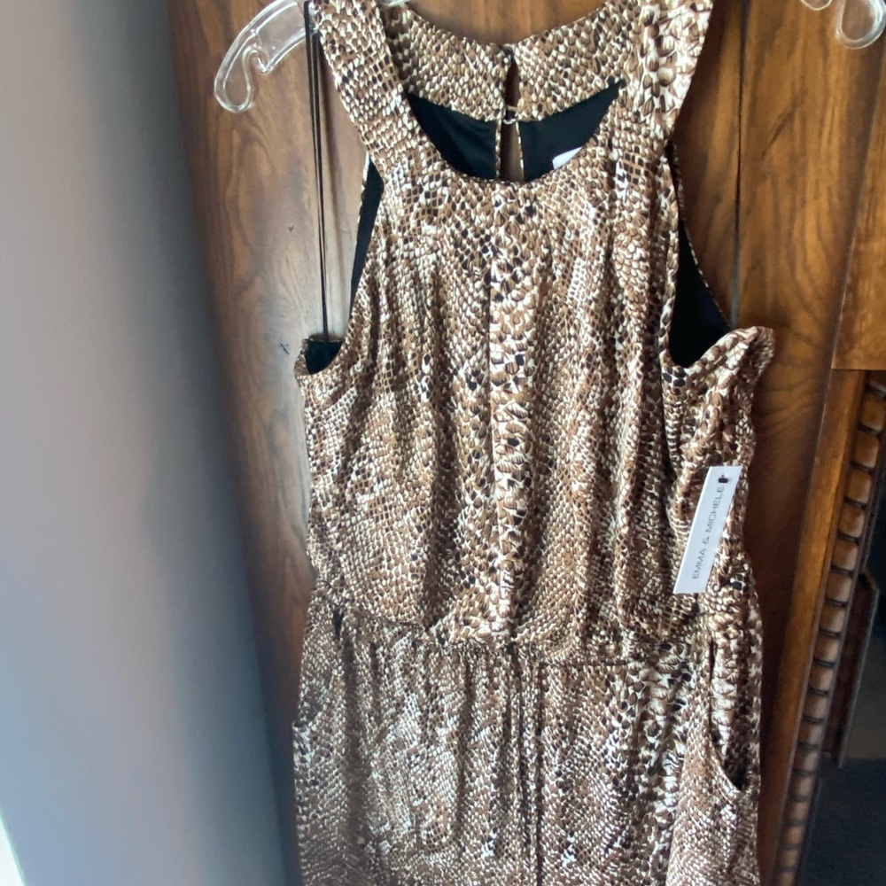 Snakeskin Romper NWT